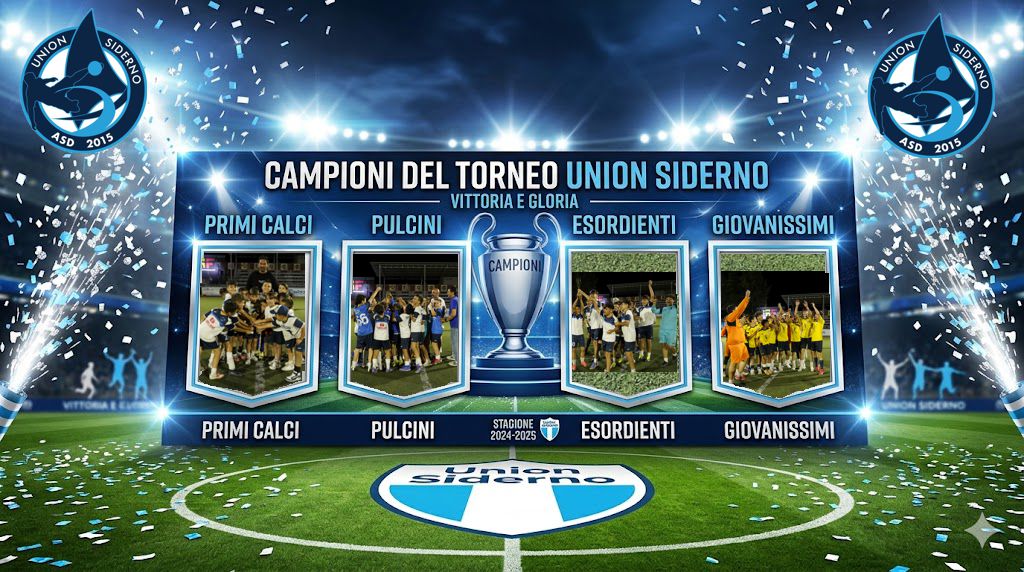 🏆 STORIA DI UNA QUATTRO GIORNI LEGGENDARIA: L'UNION SIDERNO DOMINA IL 8° TORNEO 
